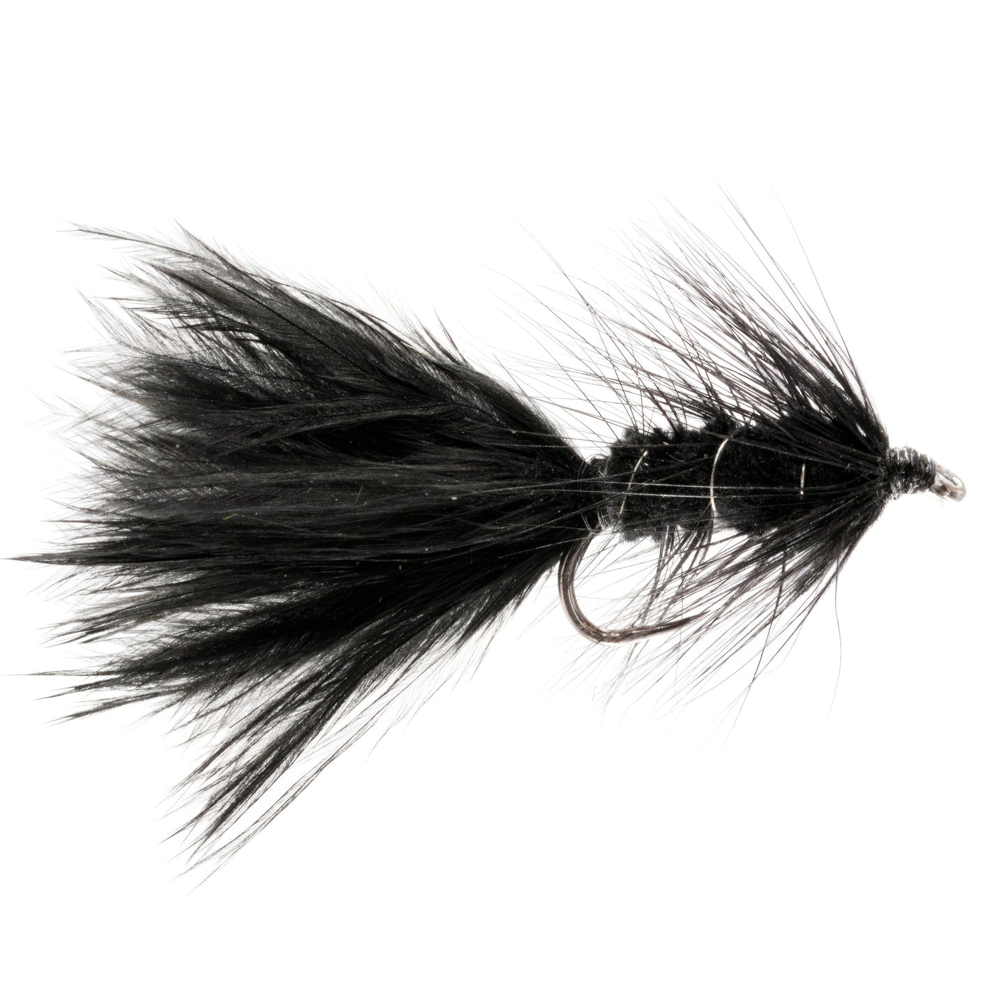 Woolly Bugger Streamer Black Barbless Size 12
