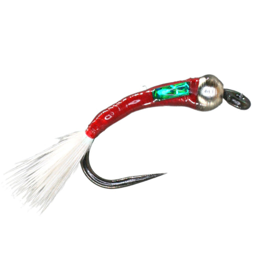 Silver Bead Bloodworm Mirage Buzzer Barbless