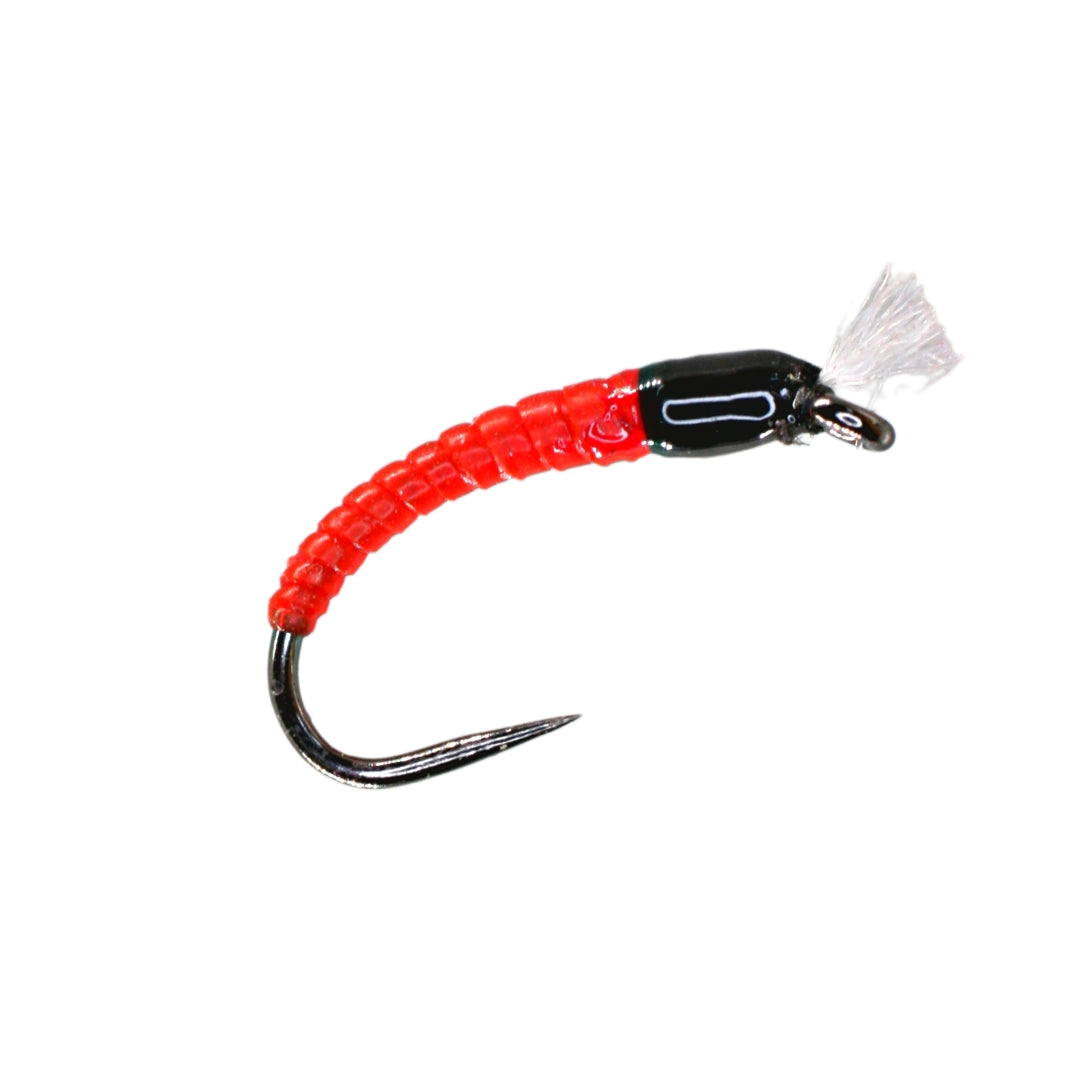 Volcano Bug Blood Red Barbless