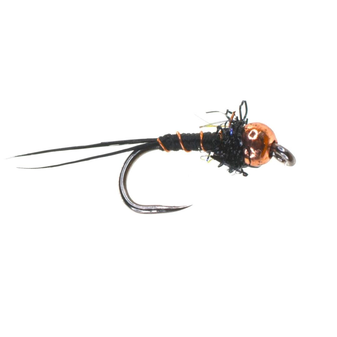 Beaded Black Copperhead Nymph Barbless