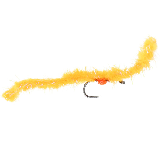 Eggstatic Worm Fire Orange Barbless Size 10