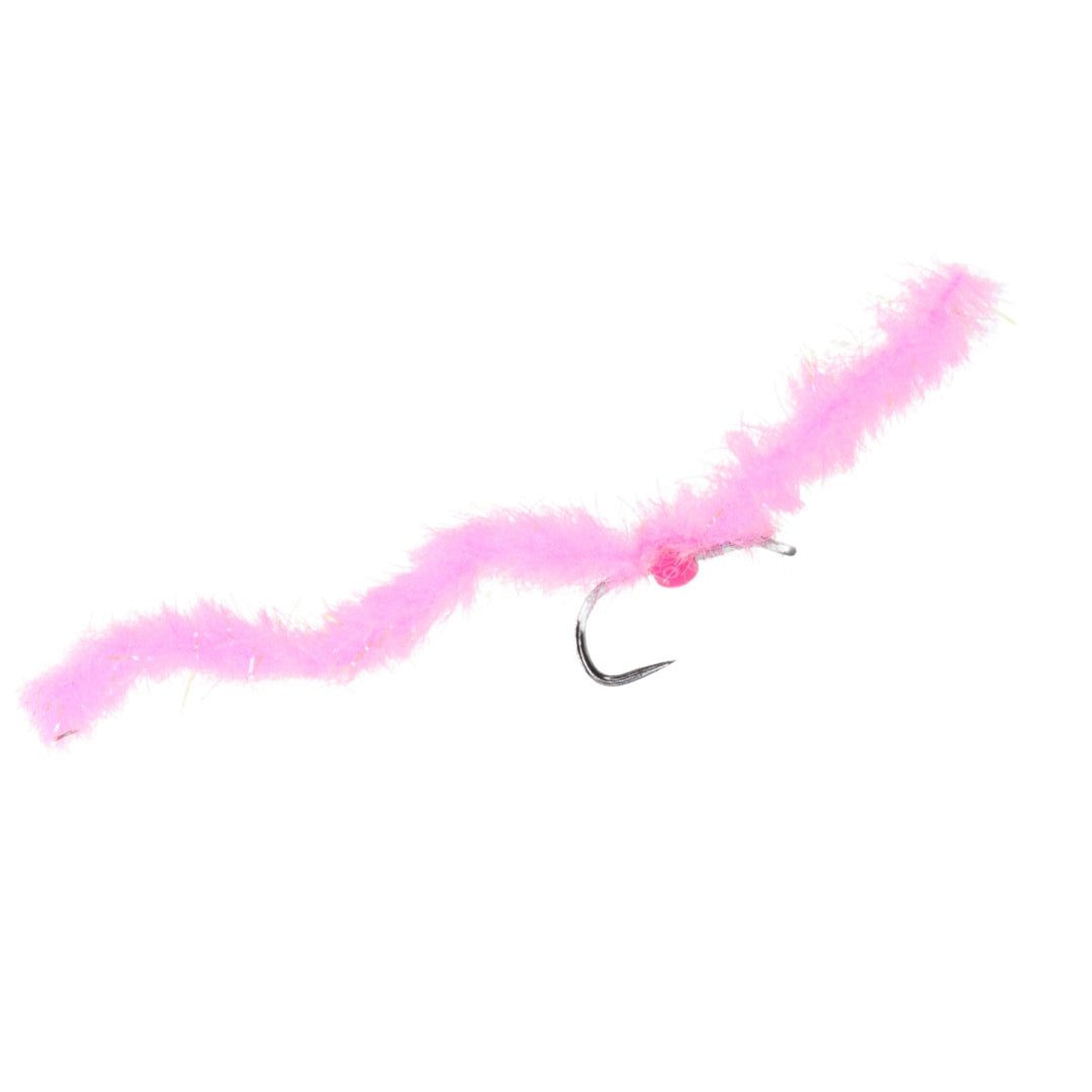 Eggstatic Worm Shrimp Pink Barbless Size 10