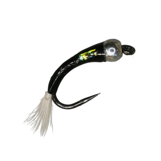 Silver Bead Black Mirage Buzzer Barbless