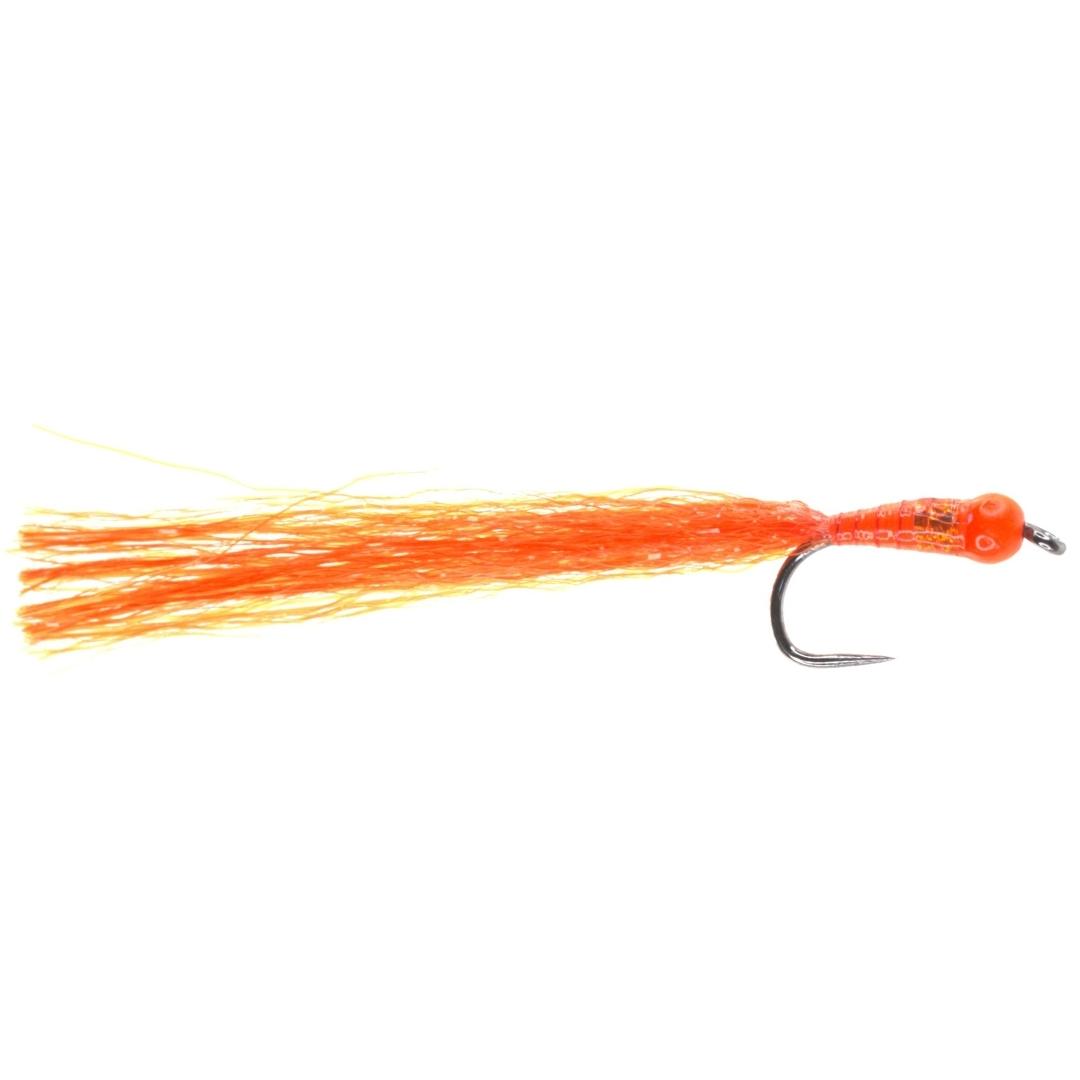 Barbless Tungsten Stalker - Fire Orange Size 10